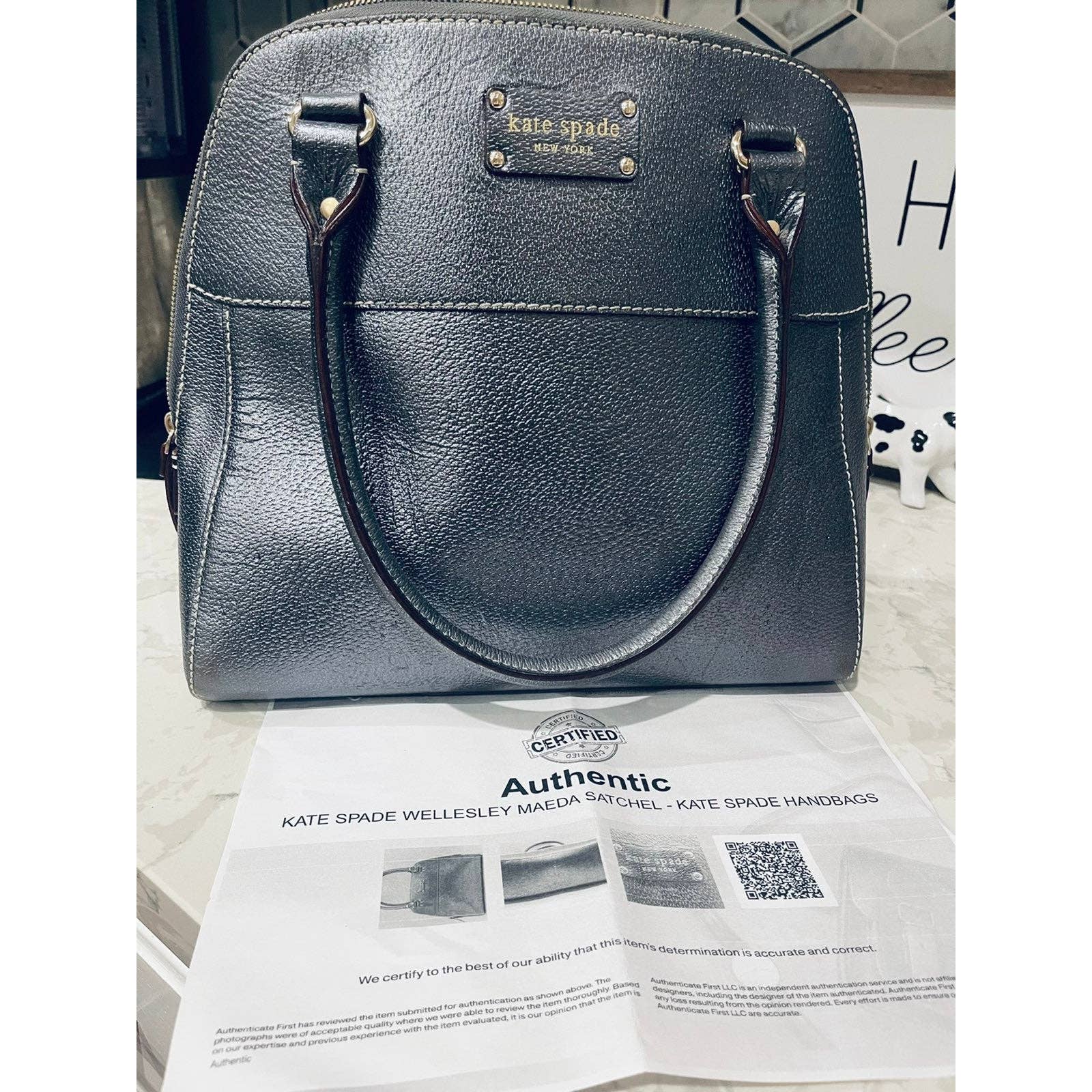 Kate Spade Wellesley Maeda Satchel-Authenticated And Certified